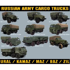 Russian Army Cargo Trucks